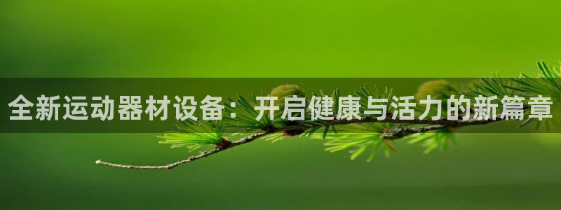 征途国际娱乐平台：全新运动器材设备：开启健康与活力的